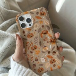 Autumn Vibes Pumpkin Spice Latte Touch Phone Case – Iphone 17 Phone Case