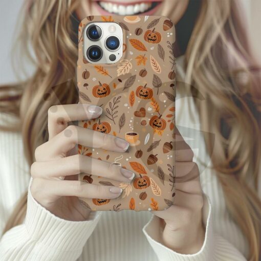Autumn Vibes Pumpkin Spice Latte Touch Phone Case – Iphone 17 Phone Case