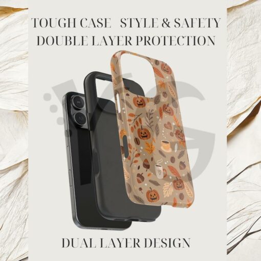 Autumn Vibes Pumpkin Spice Latte Touch Phone Case – Iphone 17 Phone Case