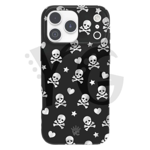 Chrome Skulls Black And White Halloween Phone Case