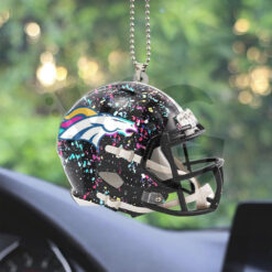 Denver Broncos x Crucial Custom Shape Car Ornament