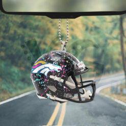 Denver Broncos x Crucial Custom Shape Car Ornament