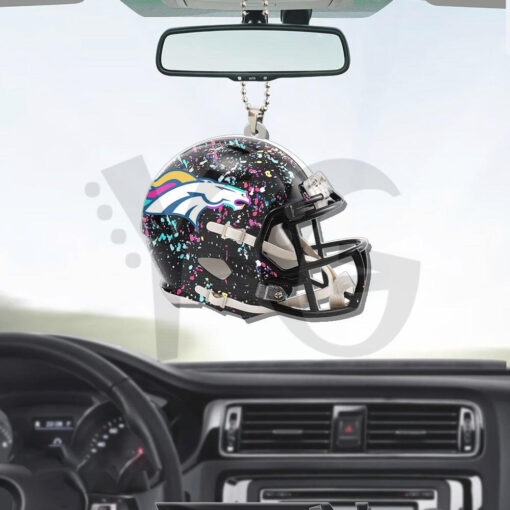 Denver Broncos x Crucial Custom Shape Car Ornament