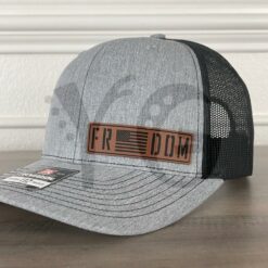 FREEDOM USA Flag Leather Patch Richardson Hat