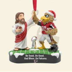 Faith And Football Christmas Ornament Personalized Gifts For Football Lovers