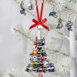 Football Helmet Christmas Tree Ornament – Personalized Gifts For American Football Lovers