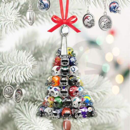 Football Helmet Christmas Tree Ornament – Personalized Gifts For American Football Lovers