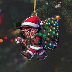 Funny Christmas Horror Movie Christmas Ornament
