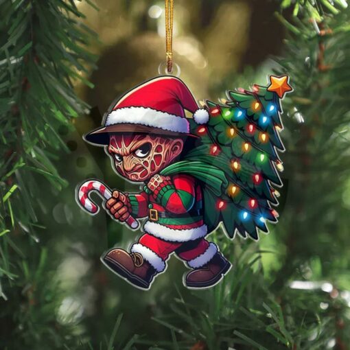 Funny Christmas Horror Movie Christmas Ornament