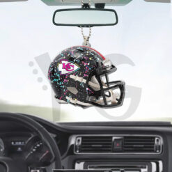 Kansas City Chiefs x Crucial Custom Shape Car Ornament 3