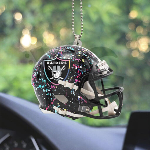 Las Vegas Raiders x Crucial Custom Shape Car Ornament
