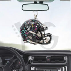 Las Vegas Raiders x Crucial Custom Shape Car Ornament 3