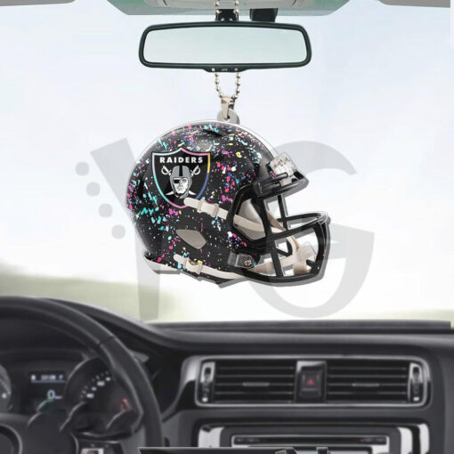Las Vegas Raiders x Crucial Custom Shape Car Ornament