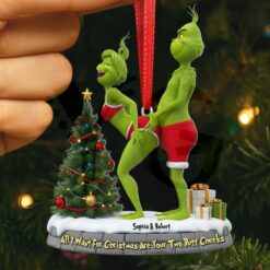 Naughty Green Couple Ornament – Personalized Christmas Gifts For Couple