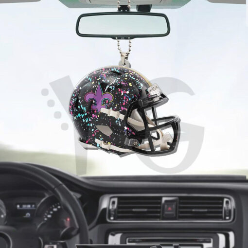 New Orleans Saints x Crucial Custom Shape Car Ornament