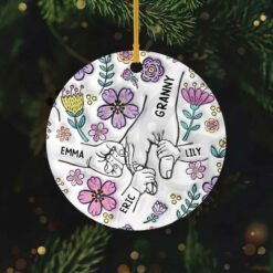 Personalised Christmas Ceramic Ornament for Grandma