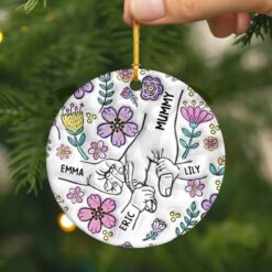 Personalised Christmas Ceramic Ornament for Grandma