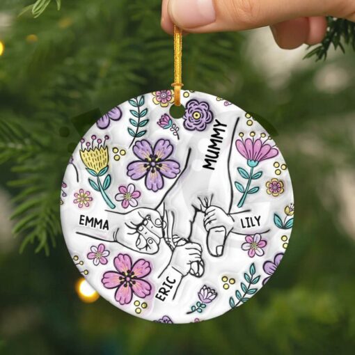 Personalised Christmas Ceramic Ornament for Grandma