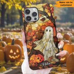 Personalized Ghost Pumpkin Halloween Phone Case
