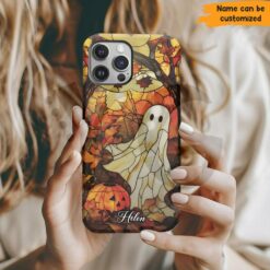 Personalized Ghost Pumpkin Halloween Phone Case