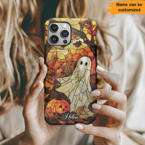 Personalized Ghost Pumpkin Halloween Phone Case