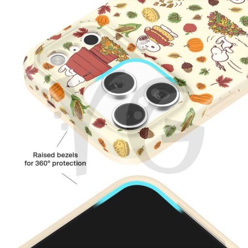 Snoopy Autumn Leaves Touch Phone Case For iPhone and Samsung