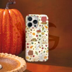 Snoopy Autumn Leaves Touch Phone Case For iPhone and Samsung 5