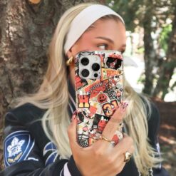 Snoopy Halloween Varsity Glitter Halloween Touch Phone Case