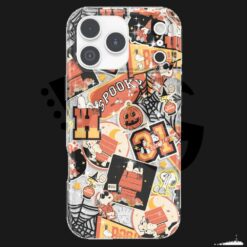Snoopy Halloween Varsity Glitter Halloween Touch Phone Case