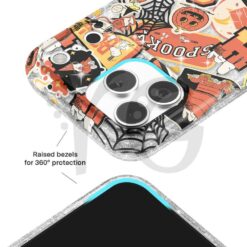 Snoopy Halloween Varsity Glitter Halloween Touch Phone Case 3