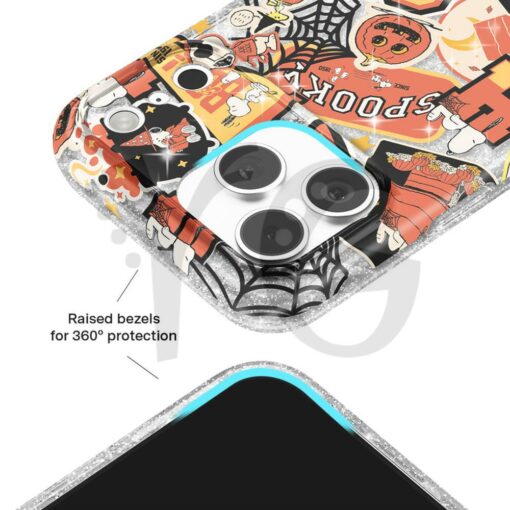 Snoopy Halloween Varsity Glitter Halloween Touch Phone Case