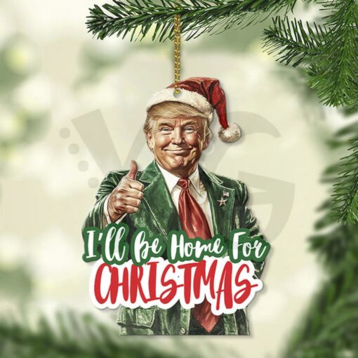 Trump Santa Hat – Christmas Trump Acrylic Ornament