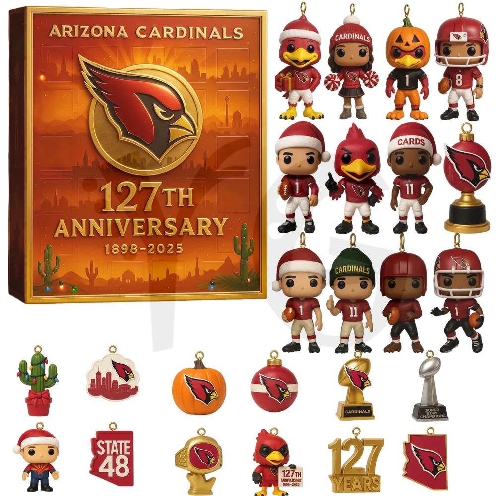 Arizona Cardinals 127TH ANNIVERSARY Christmas Limited Edition Advent Calendar 2025 Arizona Cardinals 127TH ANNIVERSARY Christmas Limited Edition Advent Calendar 2025
