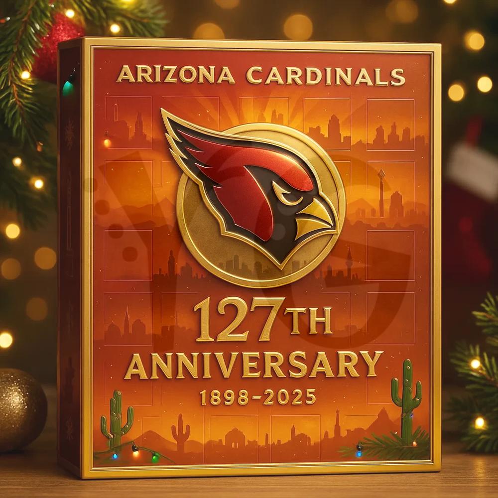 Arizona Cardinals 127TH ANNIVERSARY Christmas Limited Edition Advent Calendar 2025 Arizona Cardinals 127TH ANNIVERSARY Christmas Limited Edition Advent Calendar 2025