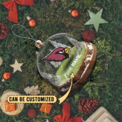 Arizona Cardinals Custom Snow Globe Limited Edition Christmas Ornament