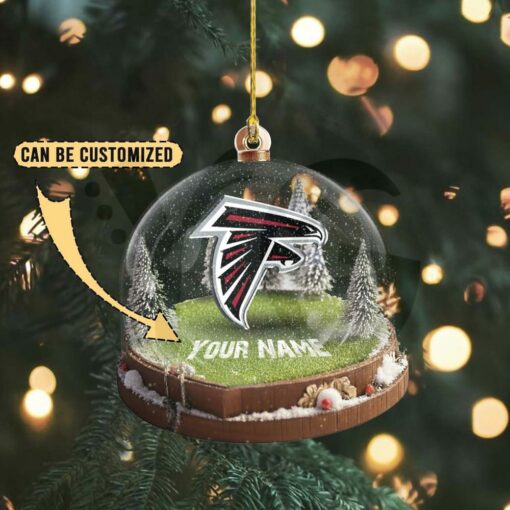 Atlanta Falcons Custom Snow Globe Limited Edition Christmas Ornament