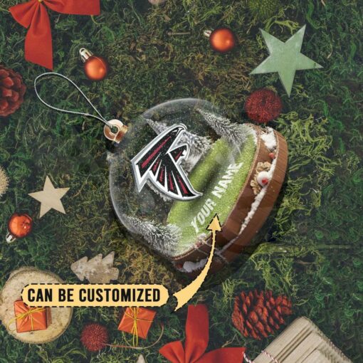 Atlanta Falcons Custom Snow Globe Limited Edition Christmas Ornament