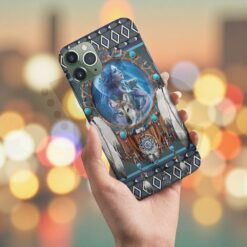 Blue Mandala Thunderbird Native American Phone Case