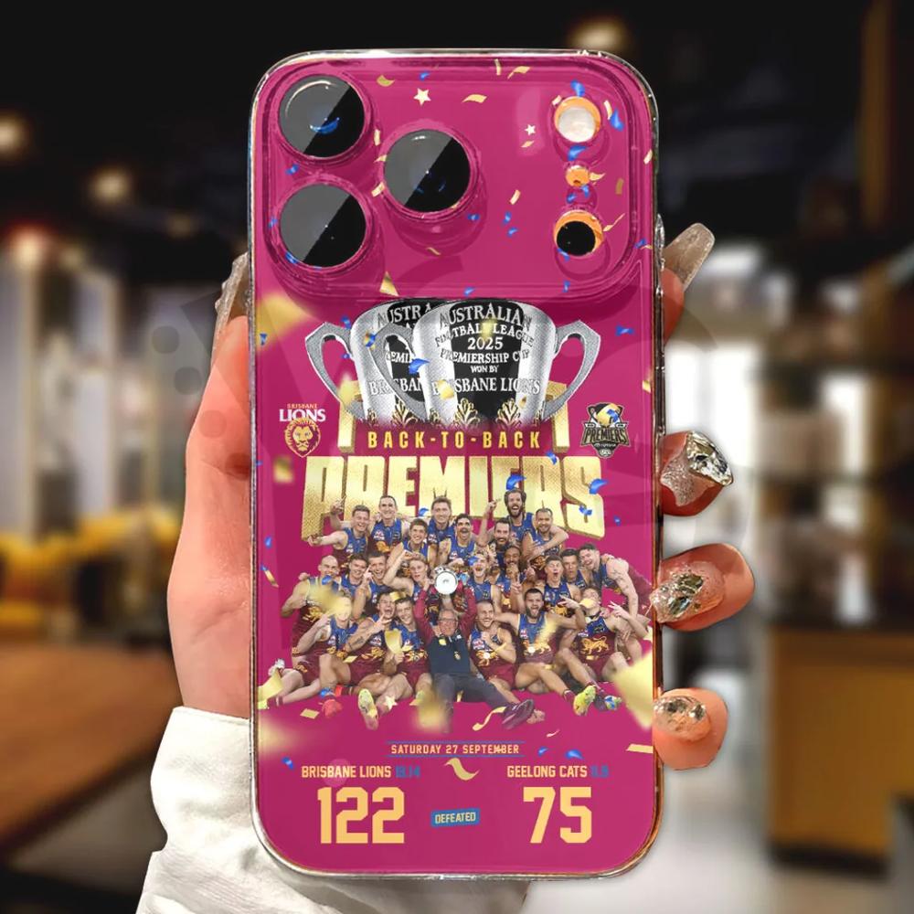 Brisbane Lions 2025 AFL Premiership Champions Limited Edition Phone Case Brisbane Lions 2025 AFL Premiership Champions Limited Edition Phone Case