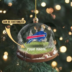 Buffalo Bills Custom Snow Globe Limited Edition Christmas Ornament 4