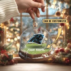 Carolina Panthers Custom Snow Globe Limited Edition Christmas Ornament