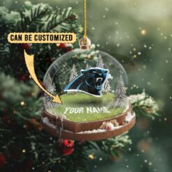 Carolina Panthers Custom Snow Globe Limited Edition Christmas Ornament