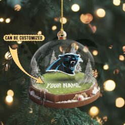 Carolina Panthers Custom Snow Globe Limited Edition Christmas Ornament 3