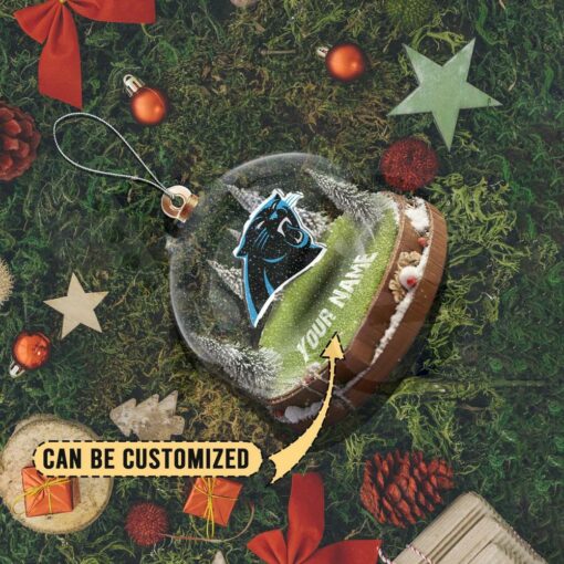 Carolina Panthers Custom Snow Globe Limited Edition Christmas Ornament