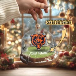 Chicago Bears Custom Snow Globe Limited Edition Christmas Ornament