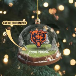 Chicago Bears Custom Snow Globe Limited Edition Christmas Ornament 4