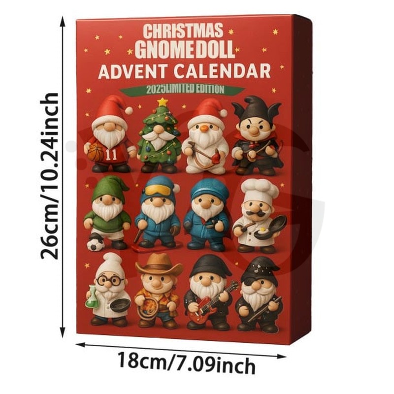 Christmas Gnome Doll Advent Calendar 2025 Christmas Gnome Doll Advent Calendar 2025