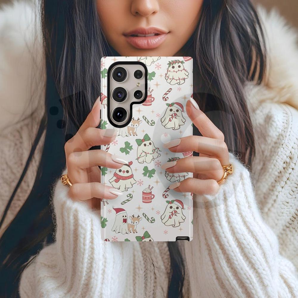 Christmas Halloween Cute Ghost Touch Phone Case Christmas Halloween Cute Ghost Touch Phone Case