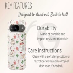 Christmas Halloween Cute Ghost Touch Phone Case 3