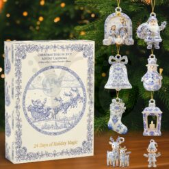Christmas Toile De Jouy Advent Calendar